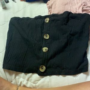 Black tube top from SHEIN